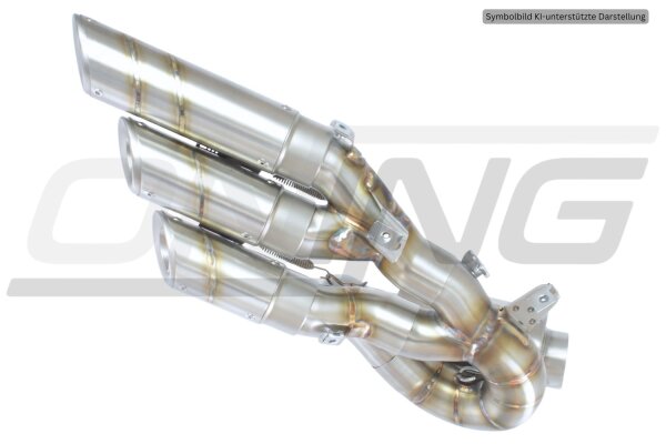 SilMotor Slip-On Auspuff 1-3 "Nitrox" VA/gebürstet für MV Agusta F3 675 (11-)/800 (13-)