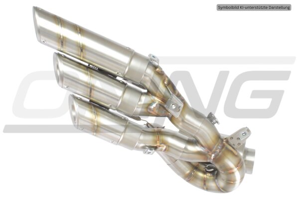 SilMotor Slip-On Auspuff 1-3 "Nitrox" Titan/komplett für MV Agusta F3 675 (11-)/800 (13-)