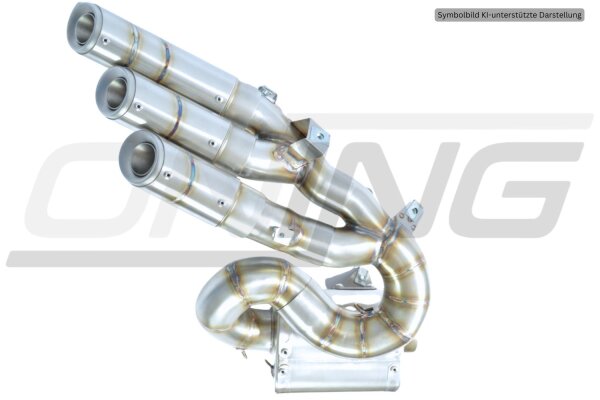 SilMotor Nitrox Auspuff 1-3 gebürstet für MV Agusta Brutale 675/800 & Dragster | NITROX05