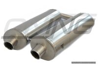 SilMotor Slip-on Auspuffpaar oval Titan für DUCATI...