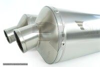 SilMotor Slip-on Auspuffpaar oval hochgelegt VA...