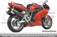 SilMotor Slip-on Auspuffpaar oval hochgelegt Kohlefaser...