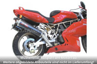 SilMotor Slip-on Auspuffpaar oval hochgelegt Kohlefaser für DUCATI 620/750/800/900/1000 SS i.e. (ab Bj. 1998)