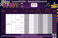 KW V1 Gewindefahrwerk für AUDI A3 8P Cabrio VAØ55mm (EDC) VA-1106-1170kg Inox