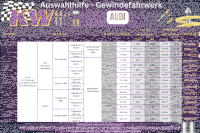 KW V1 Gewindefahrwerk für AUDI A3 8V Cabrio VAØ50mm Mehrlenker-HA VA-980kg Inox