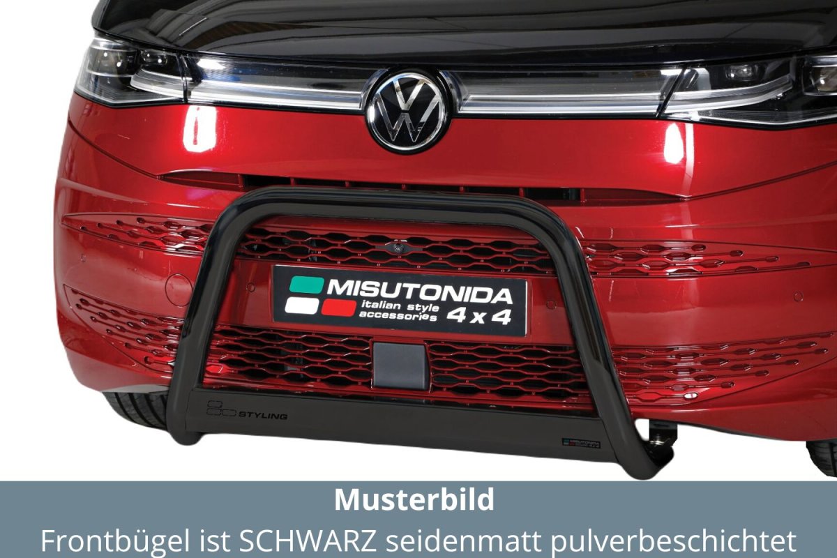 Frontbügel Edelstahl schwarz für VW T7 Multivan 2022 - 63mm Bullbar F,  379,00 €