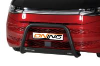 Frontbügel Edelstahl schwarz für VW T7 Multivan 2022 - 63mm Frontschutzbügel