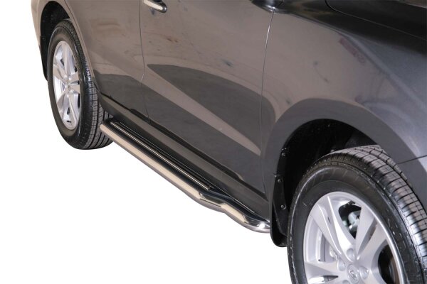 Trittbretter Schwellerrohre für HYUNDAI Santa Fe CM 2010-12 Edelstahl Ø50mm
