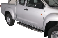 Trittbretter Schwellerrohre für ISUZU D-Max ATFR 2012 - 2019 Space Cab Edelstahl Ø50mm