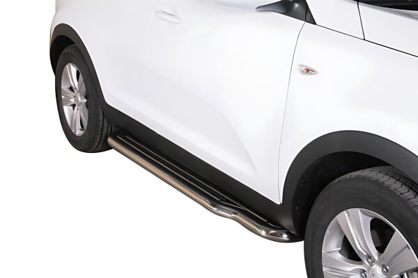 Trittbretter Schwellerrohre für KIA Sportage SLS Bj. 2010-15 Edelstahl Ø50mm