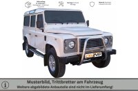 Trittbretter Schwellerrohre für LAND ROVER Defender LD 110 Edelstahl Ø50mm mit TÜV