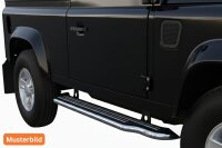 Trittbretter Schwellerrohre für LAND ROVER Defender LD 90 Edelstahl Ø50mm TÜV
