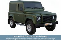 Trittbretter Schwellerrohre für LAND ROVER Defender LD 90 Edelstahl Ø50mm TÜV