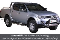 Trittbretter für MITSUBISHI L200 KAOT Doppelkabine 2010> Edelstahl Ø50mm