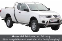 Trittbretter für MITSUBISHI L200 KAOT Club Cab 2010> Edelstahl Ø50mm