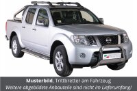 Trittbretter für NISSAN Navara D40 Doppelkabine 2010> Edelstahl Ø50mm Gutachten