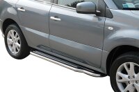 Trittbretter Schwellerrohre für RENAULT Koleos Y 2008> Edelstahl Ø50mm