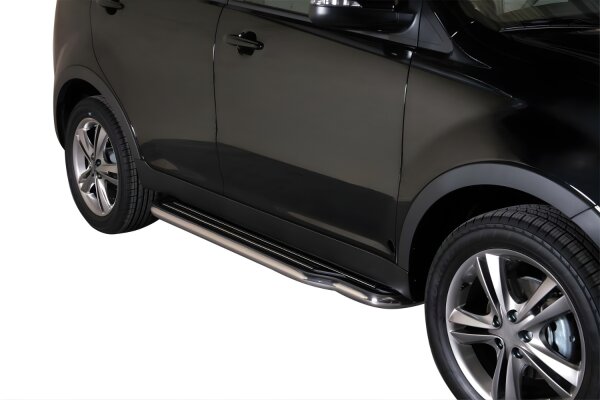 Trittbretter Schwellerrohre für SSANGYONG Korando CK 2011> Edelstahl Ø50mm TÜV