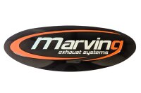 Marving Auspuff Aufkleber Metall 12cm x 5cm |...