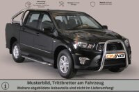 Trittbretter Schwellerrohre für SSANGYONG Actyon Sports CK 2012> Edelstahl TÜV