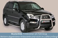 Trittbretter Schwellerrohre für SSANGYONG Rexton RJ 2006-17 Edelstahl Ø50mm