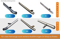 Schwellerrohre mit ABE für VW Caddy Cargo Maxi 5 SB 2021+ Matt GM