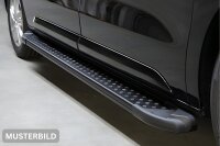 Trittbretter aluminium mit ABE für Opel Movano C 2022+ L2 Schwarz