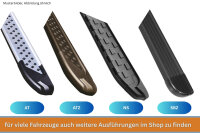 Trittbretter aluminium mit ABE für Opel Movano B 2010-2022 L1 Schwarz