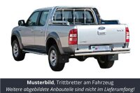 Trittbretter SCHWARZ für FORD Ranger Doppelkabine 2AW 2007-09 Edelstahl mit TÜV