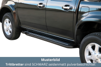 Trittbretter SCHWARZ für ISUZU D-Max Doppelkabine TF...