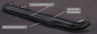 Trittbretter SCHWARZ für ISUZU D-Max Space Cab 2012 - 2019 Edelstahl Ø50mm mit TÜV