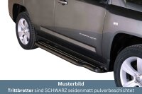 Trittbretter SCHWARZ für JEEP Compass PK 2011>...
