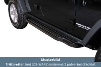 Trittbretter SCHWARZ für JEEP Wrangler JK 5...