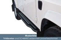 Trittbretter SCHWARZ für LAND ROVER Defender LD 110...