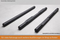 Schwellerrohre Schwarz Matt passend für NISSAN QASHQAI J10 2010 - 2013| 70 mm Edelstahl TÜV