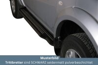 Trittbretter SCHWARZ für MITSUBISHI L200...