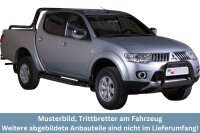 Trittbretter SCHWARZ für MITSUBISHI L200...