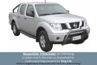 Trittbretter SCHWARZ für NISSAN Navara D40 King Cab...
