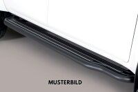 Trittbretter SCHWARZ für NISSAN Qashqai +2 J10 2008> Edelstahl Ø50mm mit TÜV