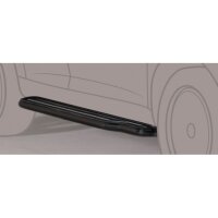 Trittbretter SCHWARZ für NISSAN Qashqai +2 J10 2008> Edelstahl Ø50mm mit TÜV