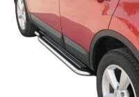 Trittbretter SCHWARZ für NISSAN Qashqai J10 2007-10...