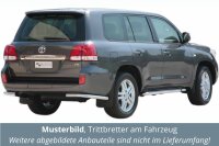 Trittbretter SCHWARZ für TOYOTA Land Cruiser V8 200 2008> Edelstahl mit TÜV