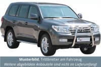 Trittbretter SCHWARZ für TOYOTA Land Cruiser V8 200 2008> Edelstahl mit TÜV