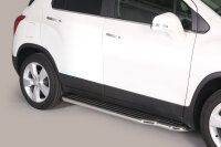 Trittbretter Schwellerrohre für CHEVROLET Trax 2013> Edelstahl Ø50mm mit TÜV