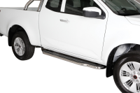 Trittbretter Schwellerrohre für ISUZU D-Max Bj.2020- Space Cab Edelstahl Ø50mm