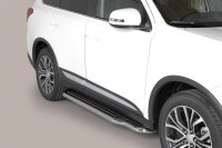 Trittbretter Schwellerrohre für MITSUBISHI Outlander ab Bj. 2013- Edelstahl Ø50mm