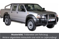 Trittbretter für NISSAN Navara D22 Doppelkabine Bj. 2001-04 Edelstahl Ø50mm