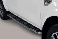 Trittbretter Schwellerrohre für RENAULT Alaskan Edelstahl Ø50mm