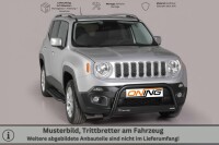 Trittbretter SCHWARZ für JEEP Renegade & Trailhawk Bj. 2014- Edelstahl mit TÜV