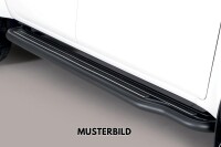 Trittbretter SCHWARZ für JEEP Renegade & Trailhawk Bj. 2014- Edelstahl mit TÜV